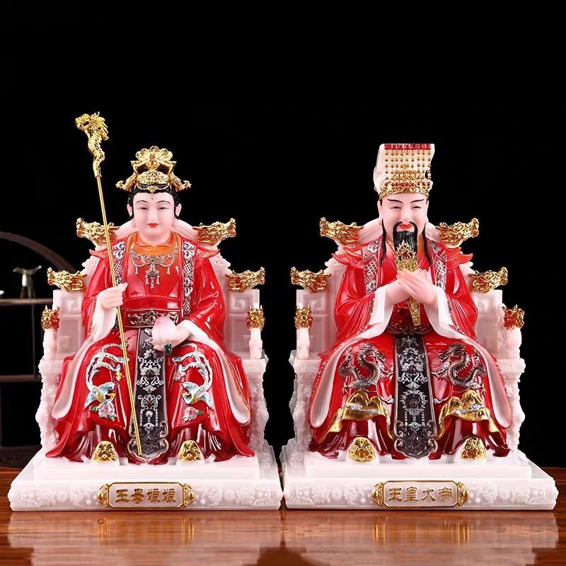 汉白玉玉帝王母神像玉皇大帝