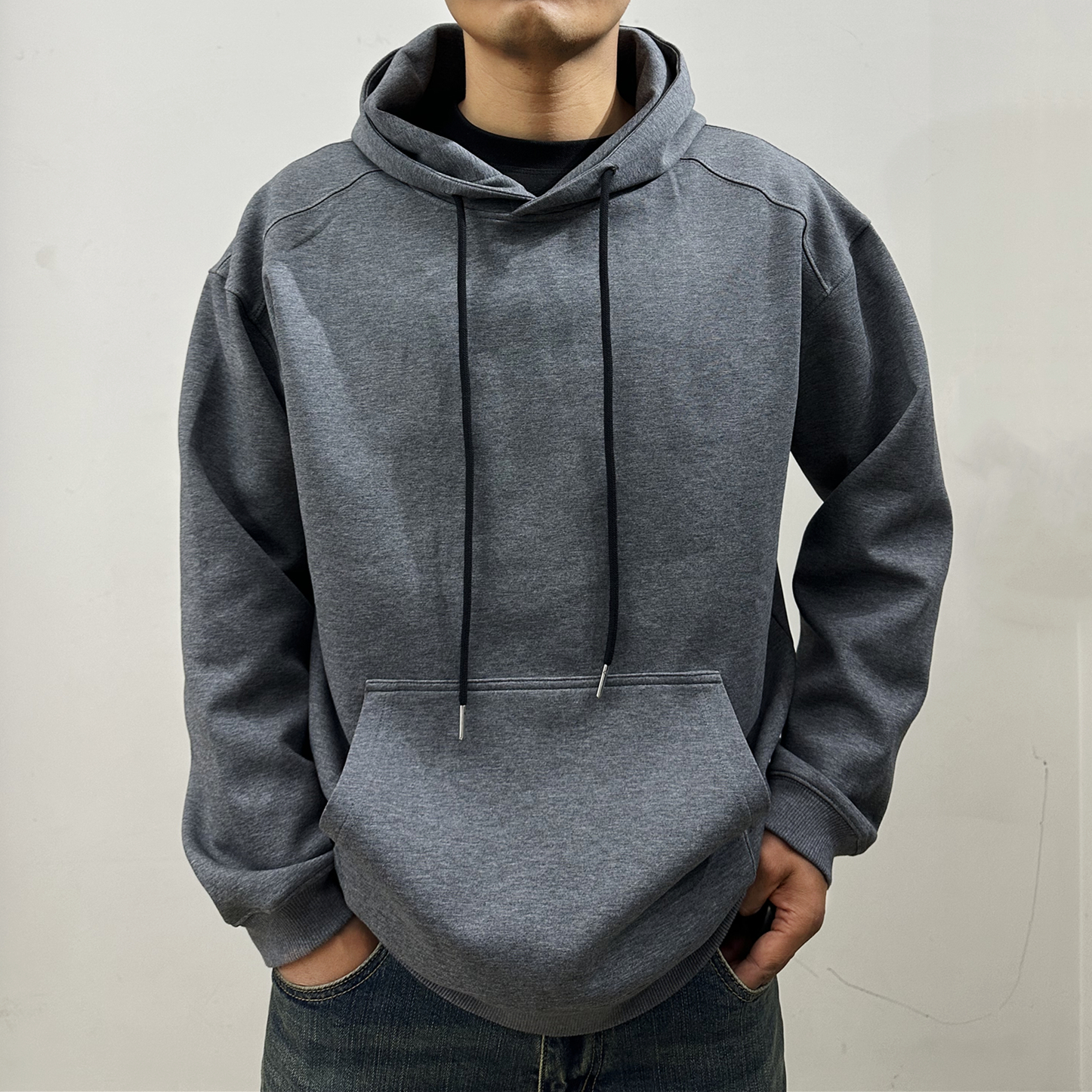 秋冬季太空棉空气层卫衣男女同款