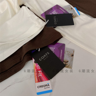 舒适轻柔细腻弹力修身半高领山羊绒打底衫T恤叠穿纯色女款秋冬