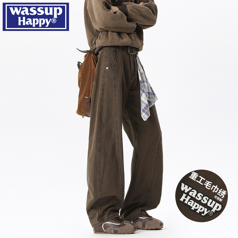 wassuphappy潮流牛仔裤男