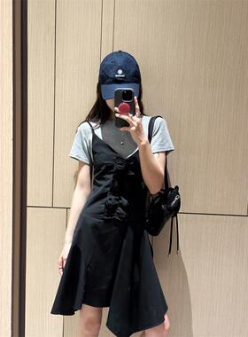 DaHuang 6.8  20:00  解构黑色吊带连衣裙CDG风