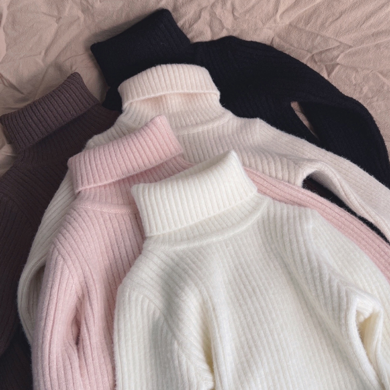 女童高领毛衣2025秋冬季新款加绒加厚针织衫儿童中大童冬款打底衫