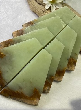 黄白河磨玉原石原料老玉