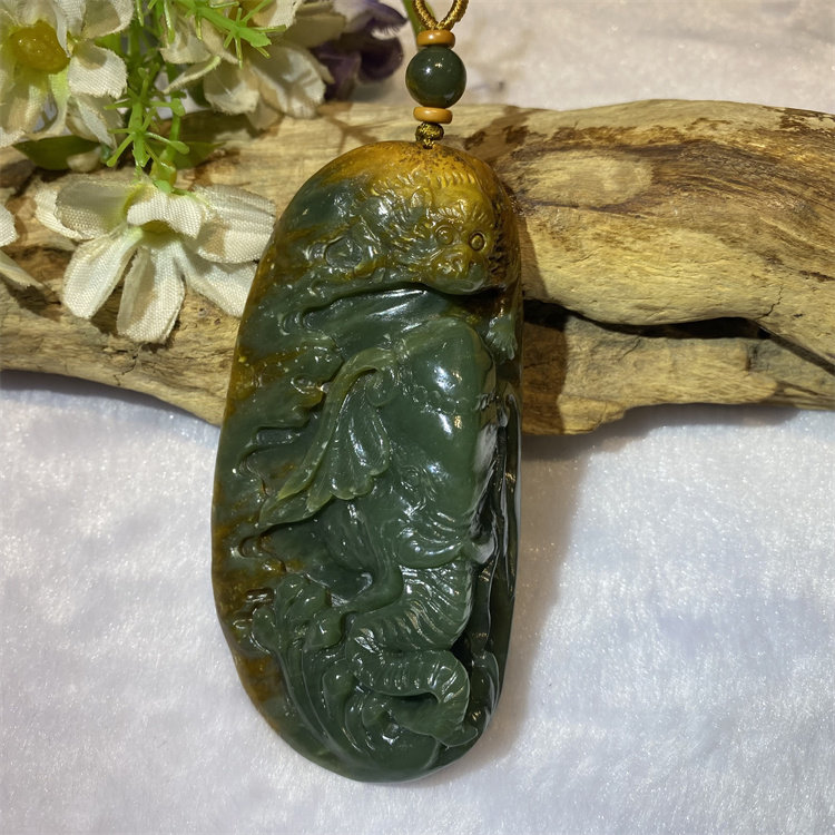 和田玉析木河磨玉吊坠挂件手把件大象猴子封侯拜相手镯手串原石