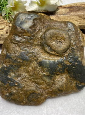 和田玉析木河磨玉原石原料手把件