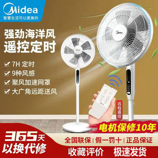 立式 SAC35BR 电风扇家用落地扇遥控静音摇头定时强大风台式 美