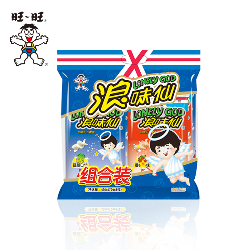 【薇娅推荐】旺旺浪味仙70g*6大礼包网红薯片薯卷零食多口味装*