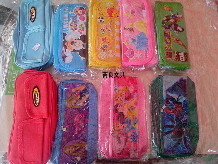 儿童 卡通笔袋大容量 迪斯尼 蜘蛛侠 铅笔盒 多功能文具袋 包邮