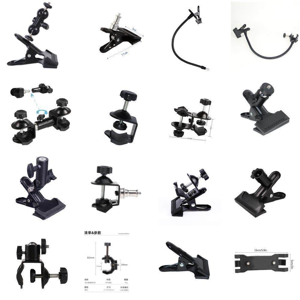 C型夹子U型夹子摄影灯补光夹相机螺丝接口固定摄影器材云台大力夹