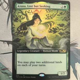 【北境卡牌】万智牌 云游者梓纱 Azusa M21 英文扩画闪 金