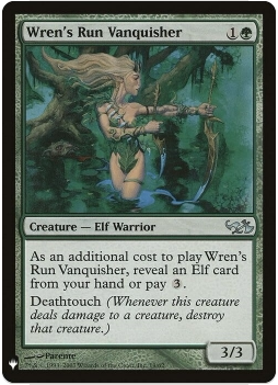 万智牌 蒙鸠地降敌兵 Wren's Run Vanquisher MB1 英文平卡 银