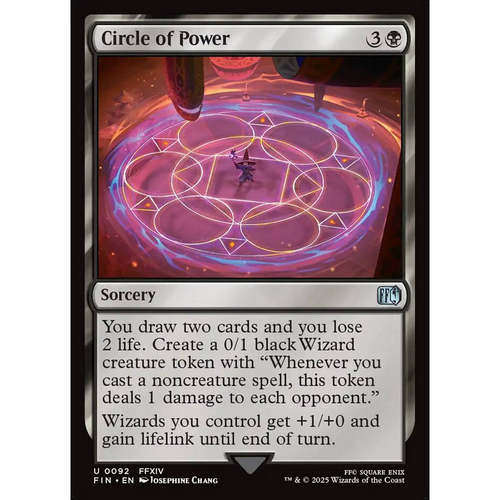【北境卡牌】万智牌 黑魔纹 Circle of Power FIN 英文平/闪 银