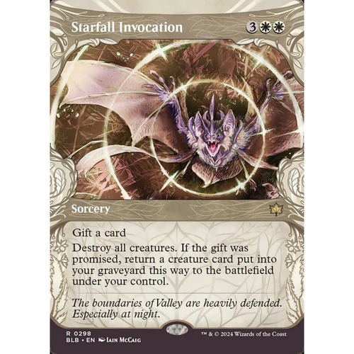 万智牌 星落祝愿 Starfall Invocation BLB 英文异画平/闪卡 金