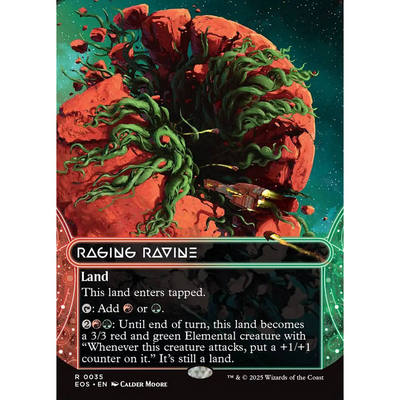 万智牌奔腾深谷EOS英文平卡金