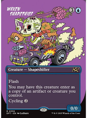 万智牌 蜡仿窃形贼 Waxen Shapethief DFT 英文异画平/闪卡 金