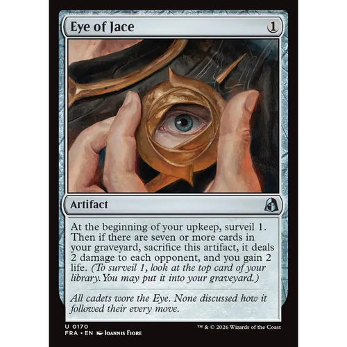 【北境卡牌】万智牌 杰斯之眼 Eye of Jace FRA 英文平/闪卡 银