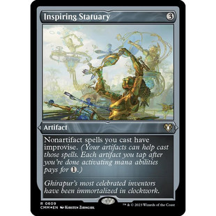 英文蚀刻闪 万智牌 金 CMM Statuary 启迪塑像 Inspiring