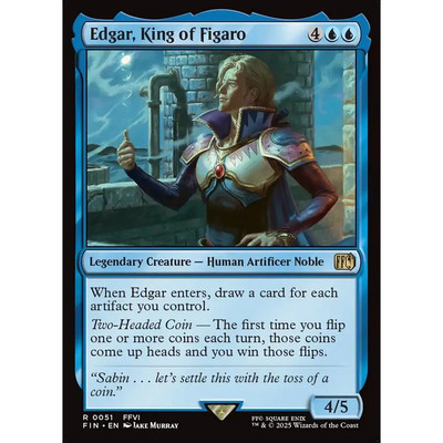 万智牌 费加罗国王埃德加 Edgar, King of Figaro FIN 英文平/闪