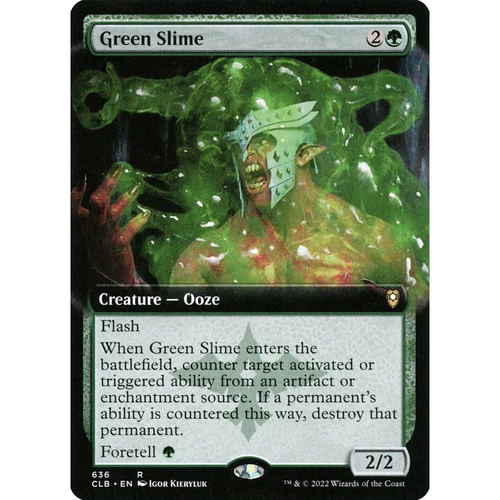 【北境卡牌】万智牌 绿史莱姆 Green Slime CLB 中/英文平卡 金
