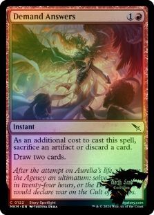 万智牌 索求回答 Demand Answers 中英日印闪 MKM 卡洛夫庄园 铁