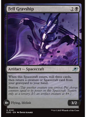 【北境卡牌】万智牌 极恶重力船 Fell Gravship EOE 英文 银