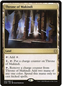 万智牌 马钦迪王座 Throne of Makindi ZNR 中/英文 平/闪卡 金