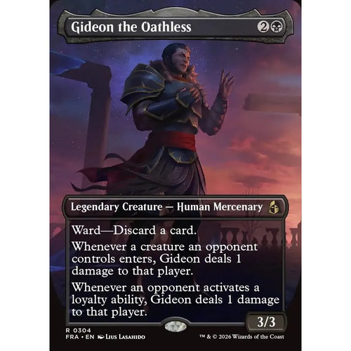 万智牌 无誓约的基定 Gideon the Oathless FRA 英文异画平/闪卡