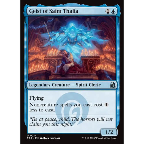 万智牌 圣莎利雅的游魂 Geist of Saint Thalia FRA 英文平/闪卡