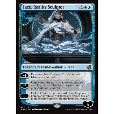 万智牌 实界塑师杰斯 Jace, Reality Sculptor FRA 英文平/闪卡