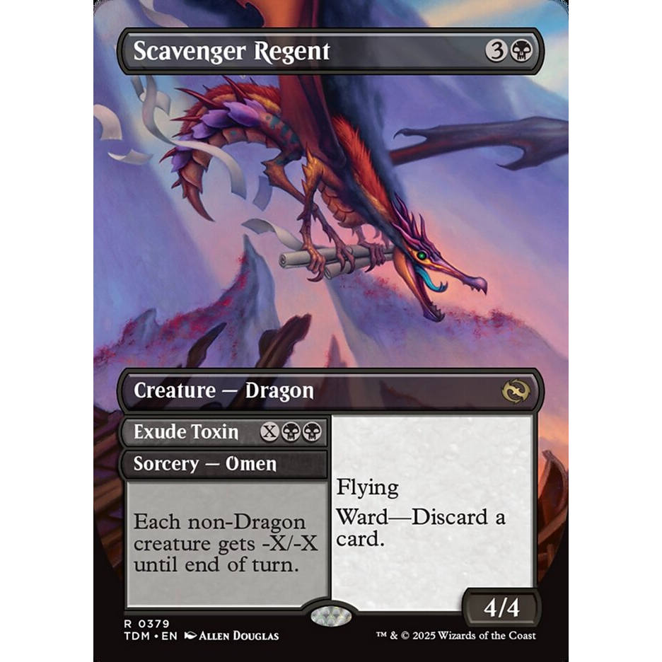 【北境卡牌】万智牌 食腐龙侯 Scavenger Regent TDM 英文双面平