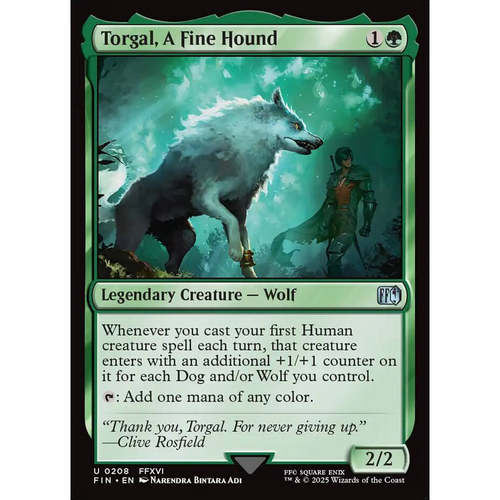 万智牌 好搭档托加尔 Torgal, A Fine Hound FIN 英文平/闪 银