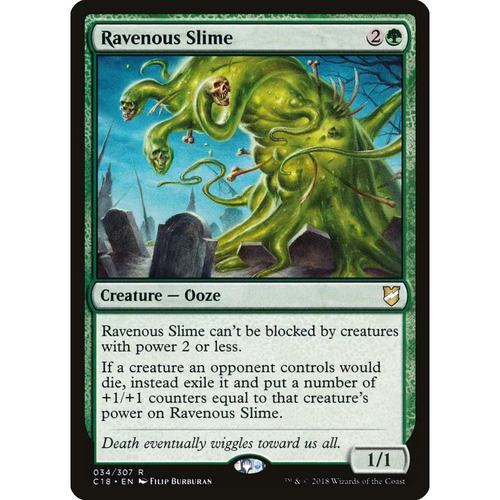 【北境卡牌】万智牌 贪食黏菌 Ravenous Slime C18 英文平卡 金