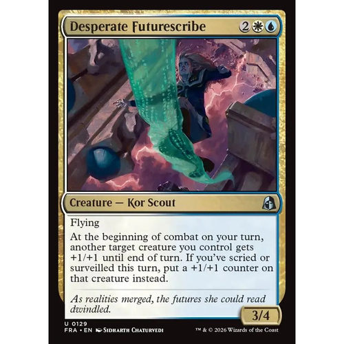 万智牌 绝望时刻师 Desperate Futurescribe FRA 英文平/闪卡 银