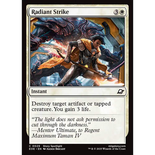 【北境卡牌】万智牌 辉光打击 Radiant Strike EOE 英文 铁