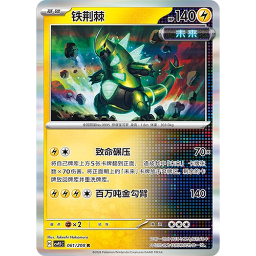 PTCG卡牌简中铁荆棘R闪