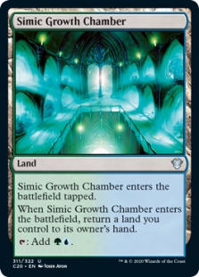万智牌 析米克生长室 Simic Growth Chamber C20 英文平卡 银