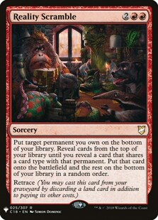 【北境卡牌】万智牌 搅乱现实 Reality Scramble MB1 英文平卡 金