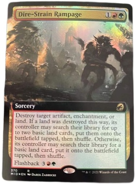 万智牌依尼翠黯夜猎踪MID怖狼脉狂愤Dire-Strain Rampage英扩画闪