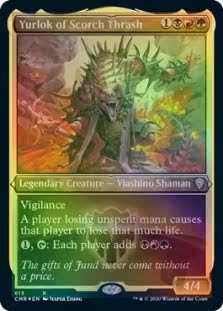 万智牌 CMR 焰击族的尤洛克Yurlok of Scorch Thrash 中/英蚀刻闪
