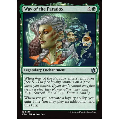 万智牌 悖论之道 Way of the Paradox FRA 英文平/闪卡 银