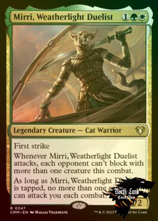 万智牌晴空号斗士米丽Mirri, Weatherlight Duelist英文闪CMM美印