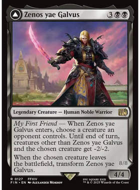 万智牌 芝诺斯.耶.加尔乌斯 Zenos yae Galvus FIN 英文平/闪卡金