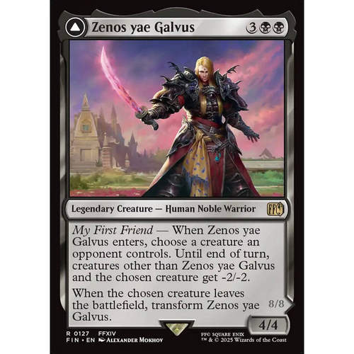 万智牌 芝诺斯.耶.加尔乌斯 Zenos yae Galvus FIN 英文平/闪卡金