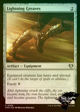 万智牌 讯雷护胫Lightning Greaves 英文平闪 CMM指挥官大师 美印