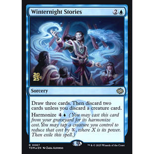 【北境卡牌】万智牌 冬夜故事Winternight Stories TDM英文纪念闪