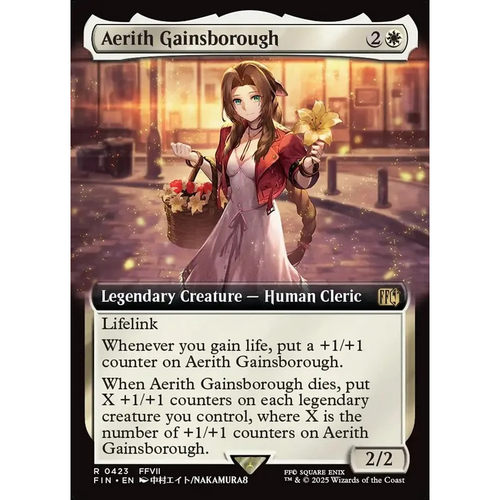 爱丽丝·盖恩斯巴勒 Aerith Gainsborough FIN 英文扩画平/闪卡