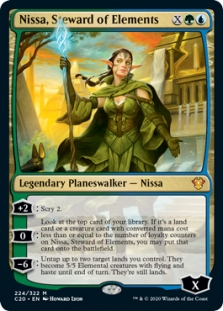 万智牌 C20 Nissa, Steward of Elements 地源守护妮莎 英文平卡