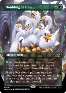 【北境卡牌】万智牌 倍产旺季 Doubling Season WOT 英文动漫平卡