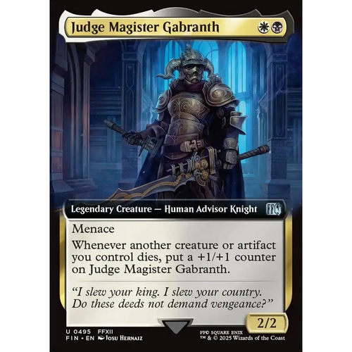 最高审判者加布蓝斯 Judge Magister Gabranth FIN 英文扩画平/闪