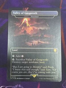 万智牌 魔戒中洲传说 名胜与瑰宝 TOPPER 荒原 英文闪卡日印